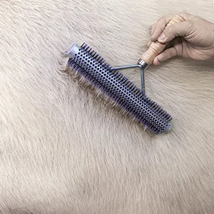 Weaver Leather Livestock Wide Range Brush , Silver/Purple - Livestock Brush