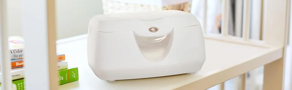 Munchkin Warm Glow Wipe Warmer, White - warmer in nursery