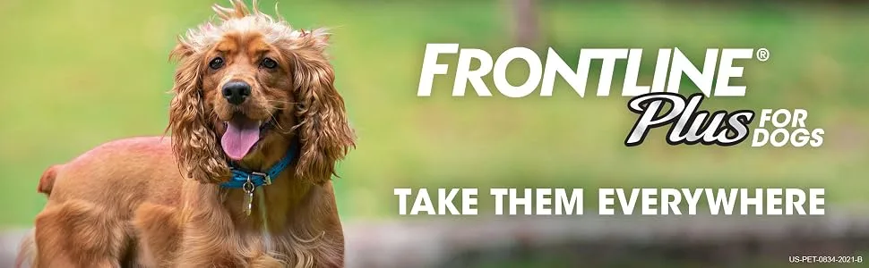 FRONTLINE Flea and Tick Treatment for Dogs Medium Dogs 3 count - frontline plus flea tick treatment prevention medicine medication drops