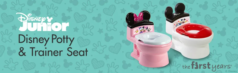 The First Years Minnie Mouse Imaginaction Potty & Trainer Seat, Pink - image