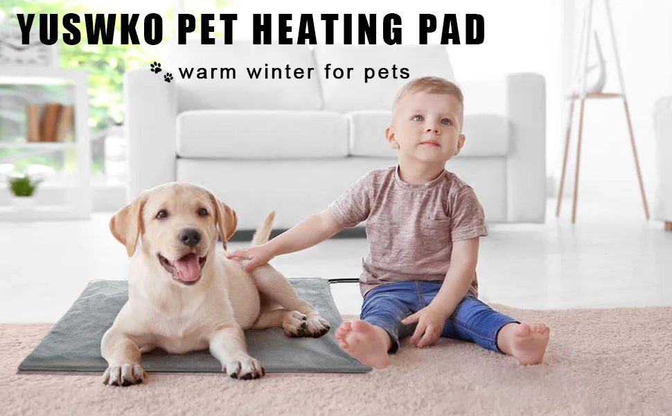 Pet Heating Pad, Upgraded Temperature(86-146) Adjustable Cat Heating Pad with Timer(4/8/12/24/48H), Waterproof Heated Cat Bed with Chew Resistant Cord, Auto Power Off Medium (18"X 18") Grey - pet heating pad
