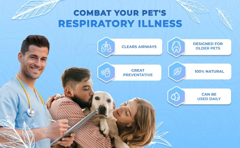 Respiratory Support Formula by Prana Pets Naturally Promotes Optimal Respiratory Function in Dogs and Cats 1 Pack - pranapets
