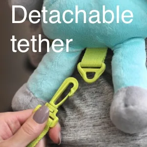 Travel Bug Toddler Character 2-in-1 Safety Harness (Unicorn - White/Pink/Rainbow) - Travel bug safety harness cute plush leash toddler child kid baby