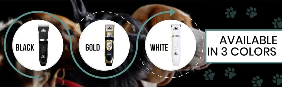 Pet Union Professional Dog Grooming Kit, Rechargeable, Cordless, Low Noise Dog Clippers for Grooming Thick Coats - Clippers, Nail Trimmer, Complete Grooming Set for Dogs, Cats, Other Pets (Gunmetal) - product information 4