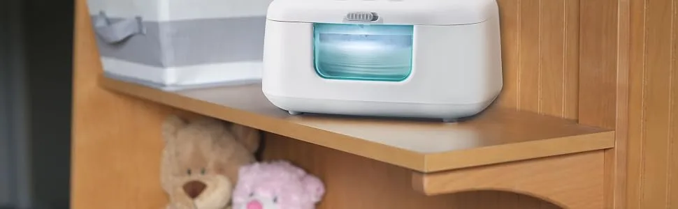 TinyBums Baby Wipe Warmer & Dispenser with LED Changing Light & On/Off Switch - Jool Baby Aqua - product information 10