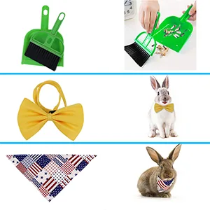 Humorous.P Rabbit Litter Box - Pet Corner Litter Box Cage Potty Trainer Rectangular Plastic Material Green - product information 5