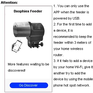 DXOPHIEX WiFi Fish Feeder Automatic Fish Feeder Automatic Dispenser Vacation Fish Feeder for Aquarium and Turtle Tank with Fish Feeding Ring - aquarium feeder automatic
