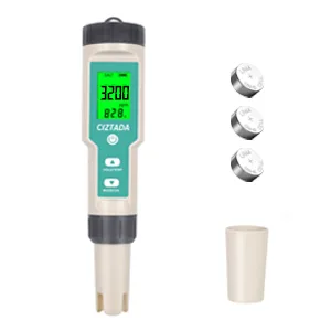 Digital Salinity Tester for Salt Water - Aquarium Salinity Meter with ATC, IP67 Waterproof, 0-200 PPT Large Range Multi-Parameter Tester for Seawater, Fish Tank, Hydroponics green - product information 6
