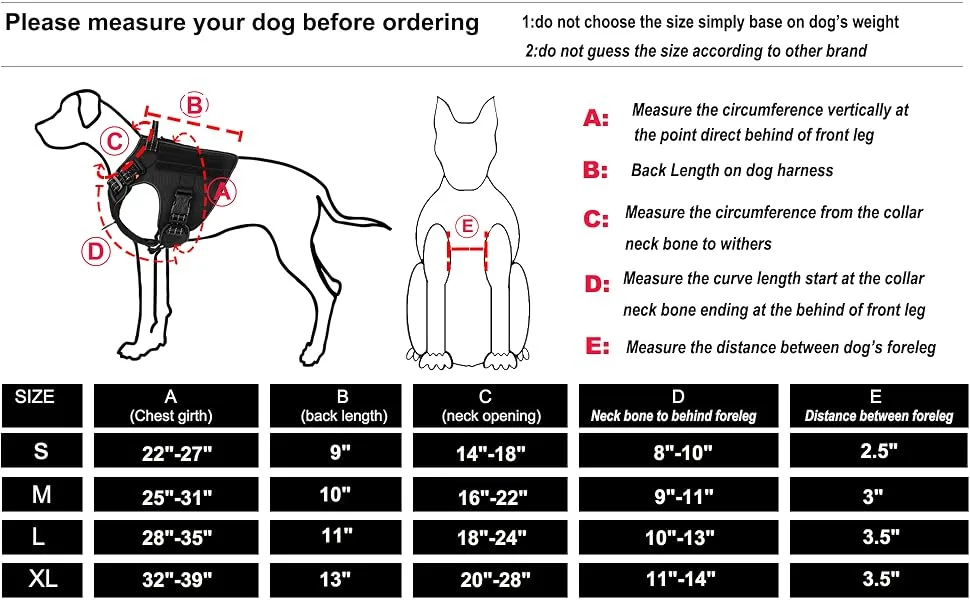 ICEFANG Tactical Dog Harness ,2X Metal Buckle,Working Dog MOLLE Vest with Handle,No Pulling Front Leash Clip,Hook and Loop Panel Large (Pack of 1) Reflective Brown - reflective dog harness