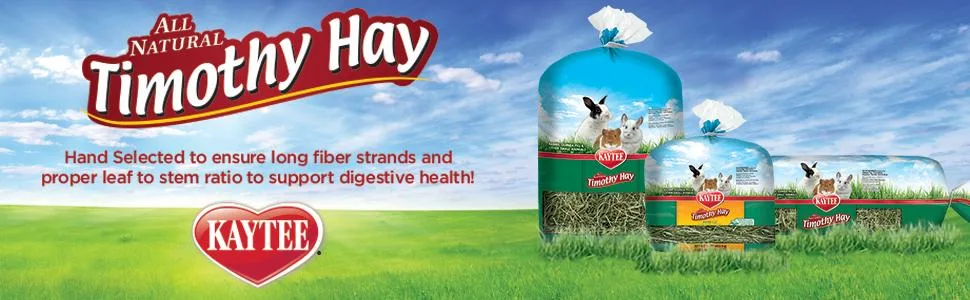 Kaytee All Natural Timothy Wafer-Cut Hay for Rabbits & Small Animals 3.75 Pound (Pack of 1) - product information 1
