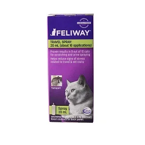 FELIWAY Classic Cat Calming Pheromone Travel Spray (20 mL) - Feliway Pheromone Travel Spray