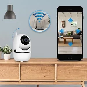 Smart Security Camera 360 for Home Pet Dog Cat Video Surveillance Night Vision Two Way Audio (Black-M1 1080P) (White-M1) - product information 10