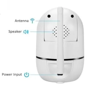 Smart Security Camera 360 for Home Pet Dog Cat Video Surveillance Night Vision Two Way Audio (Black-M1 1080P) (White-M1) - product information 15