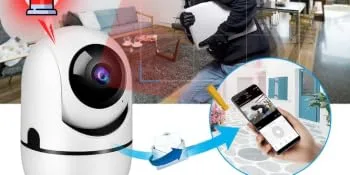 Smart Security Camera 360 for Home Pet Dog Cat Video Surveillance Night Vision Two Way Audio (Black-M1 1080P) (White-M1) - product information 6