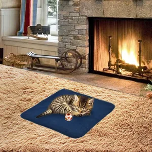 Pet Heating Pad, Electric Heating Pad for Dogs and Cats Indoor Warming Mat with Auto Power Off M:18" x 18" - product information 10