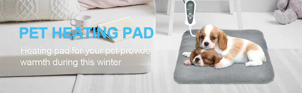 RIOGOO Pet Heating Pad, Upgraded Electric Dog Cat Heating Pad Indoor Waterproof, Auto Power Off M: 18"x 18" - product information 13