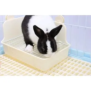 RUBYHOME Potty Trainer Corner Litter Box Pet Pan Bedding Small Animal, Rabbit Hamster Guinea Pig Ferret Gerbil Chinchilla - Excellent material,Excellent material