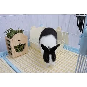 RUBYHOME Potty Trainer Corner Litter Box Pet Pan Bedding Small Animal, Rabbit Hamster Guinea Pig Ferret Gerbil Chinchilla - Potty Trainer Corner Litter Box