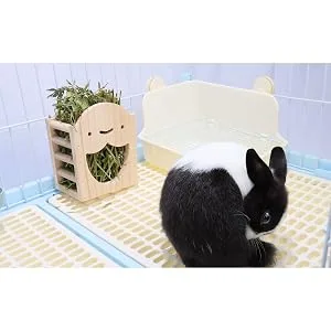 RUBYHOME Potty Trainer Corner Litter Box Pet Pan Bedding Small Animal, Rabbit Hamster Guinea Pig Ferret Gerbil Chinchilla - Potty Trainer Corner Litter Box