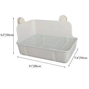 RUBYHOME Potty Trainer Corner Litter Box Pet Pan Bedding Small Animal, Rabbit Hamster Guinea Pig Ferret Gerbil Chinchilla - RUBYHOME Potty Trainer Corner Litter Box