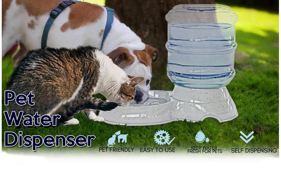 Zone Tech Self-Dispensing Pet Waterer - Premium Quality Durable Self-Dispensing Gravity 3.7 Liters Pet Waterer - pet waterer dispenser