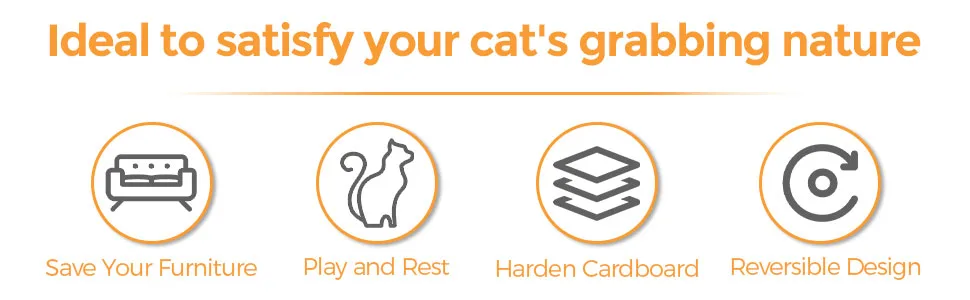 ComSaf Cat Scratcher Box, Triangle Cat Scratching Cardboard, Corrugated Scratch Pad, Scratching Lounge Bed for Cat Kitten Kitty, Multiple Scratching Angles, Protecting Furniture - product information 22
