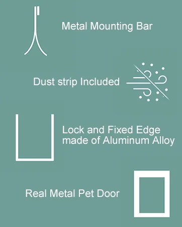 Baboni Replacement Flap for Dog and Cat Doors including Screws, Large(10 1/8 in x 16 7/8 in) Large(Pack of 1) - baboni dog door