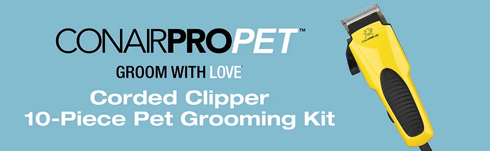 CONAIRPRO Dog & cat 10-Piece Home Grooming Clipper Kit 10 Piece Home Grooming Kit - PGF240