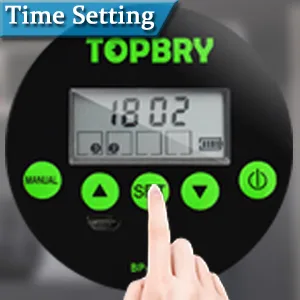 TOPBRY Automatic Fish Feeder,Upgraded Version Digital Auto Fish Turtle Feeder for Aquarium and Fish Tank, USB Rechargeable Timer Fish Feeder Fish Food Dispenser - product information 11