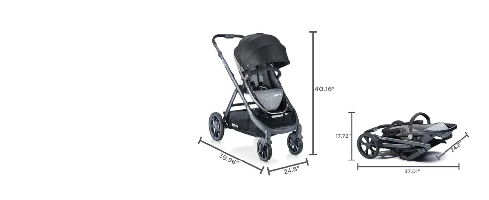 JOOVY Qool Front Adapters - dimensions