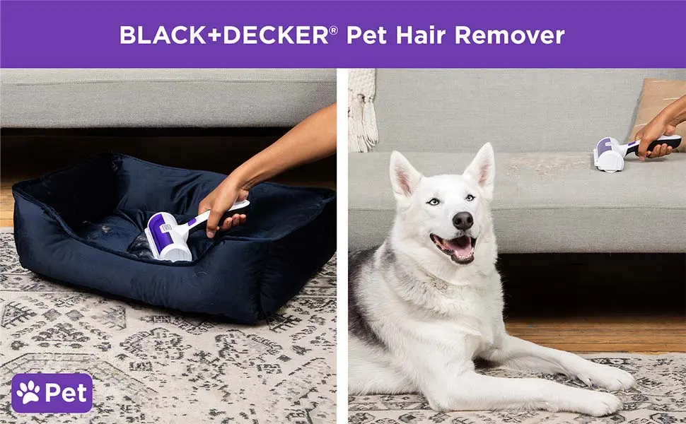 BLACK+DECKER Pet Hair Remover, Roller (HMSCT0001) - pet remover