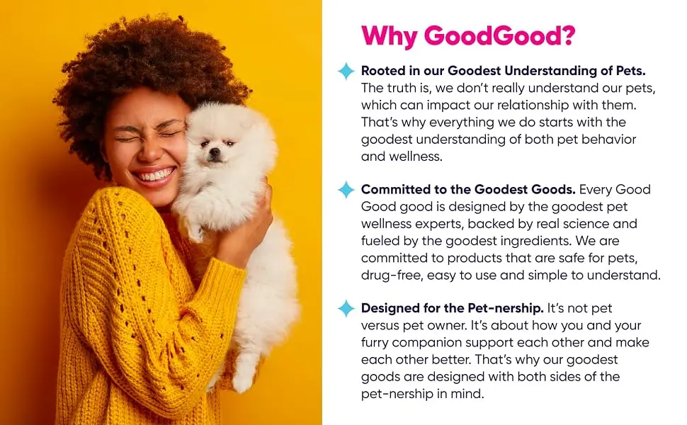 GoodGood Calming Dog Chews 90 Count - Why GoodGood