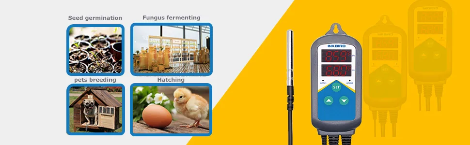 Inkbird ITC-306T Pre-Wired Electronic Heating Thermostat Temperature Controller and 24 Hours Digital Day & Night Cycle Timer Controller for Seed Germination Reptiles Hatching - product information 16