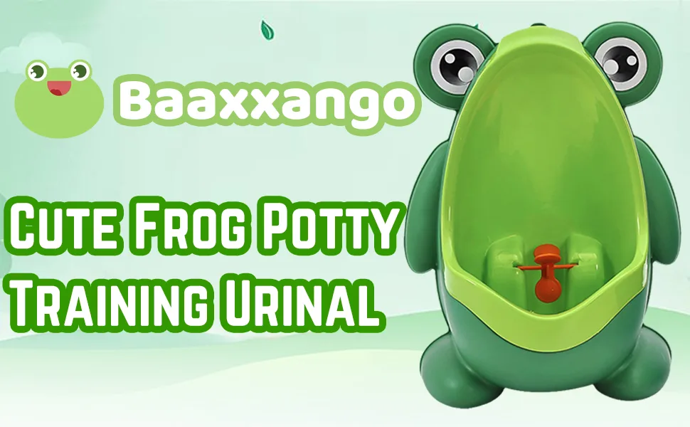 Frog Pee Training,Potty Training Urinal for Toddler Baby Boys,Frog Shape Pee Trainer with Funny Aiming Target - frog pee training