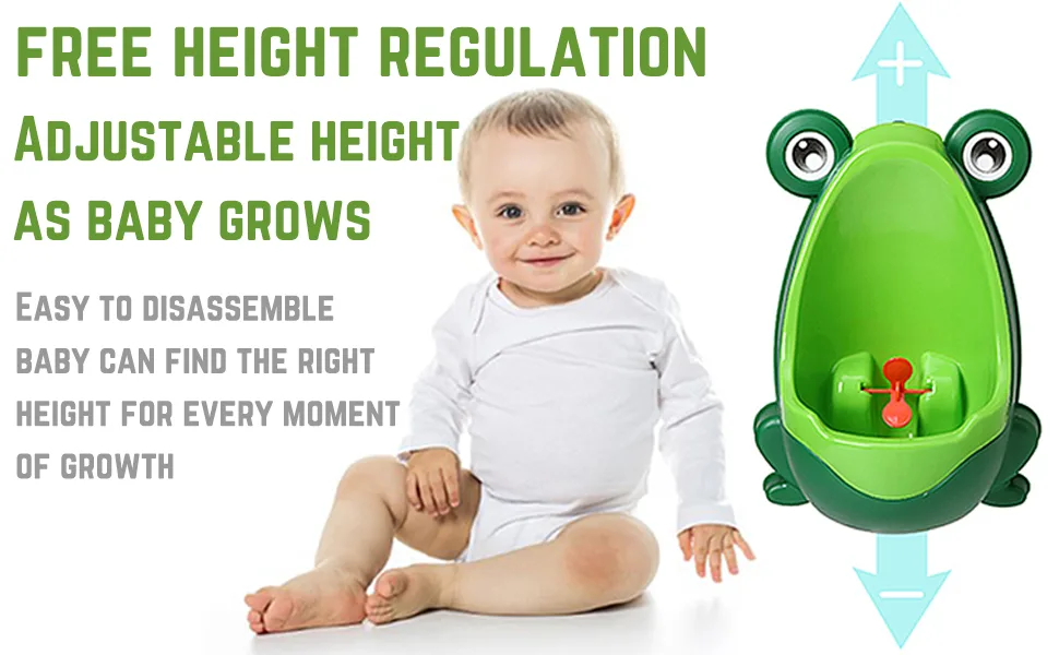 Frog Pee Training,Potty Training Urinal for Toddler Baby Boys,Frog Shape Pee Trainer with Funny Aiming Target - training urinal