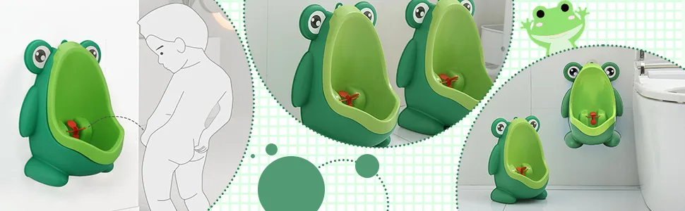 Frog Pee Training,Cute Frog Potty Training Urinal for Boys with Funny Aiming Target,Frog Shape Pee Trainer - product information 10