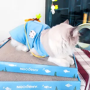 Noodoky 3Pcs Cat Scratching Pads, Double-Sided Corrugated Horizontal Cat Scratcher Cardboard, Scratch Board Medium - Cat Scratching Pad