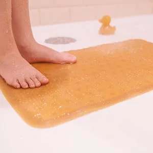 HEVEA Bath Mat Natural - natural bath mat kids