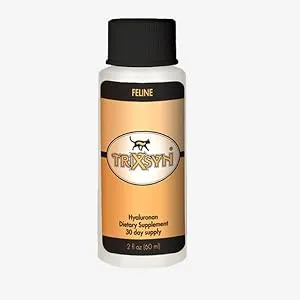 TRIXSYN Feline - Naturally Alleviate Discomfort, Promote Healthy Joints, Support Mobility and Cartilage Function for Cats- Patented MHB3 Hylauronan Liquid Formula - bottle