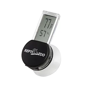 REPTI ZOO 2 Pack Reptile Terrarium Thermometer Hygrometer Digital Display Pet Rearing Box Reptiles Tank Thermometer Hygrometer with Suction Cup - product information 7