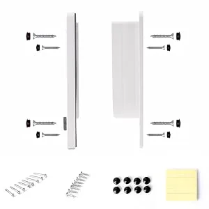 4-Way Locking Cat Door White Large - parts