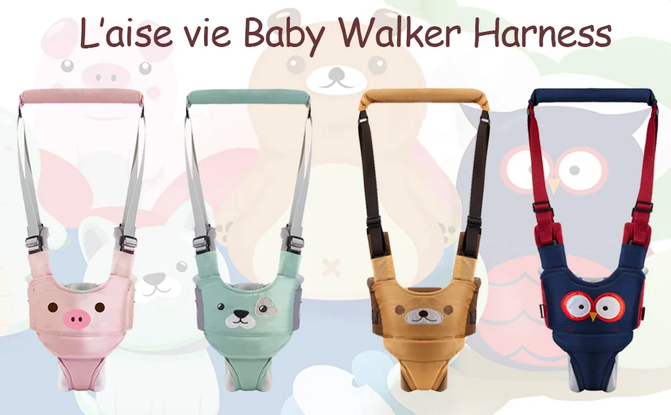 Baby Walking Harness - Handheld Kids Walker Helper - Toddler Infant Walker Harness Assistant Belt - Help Baby Walk - Child Learning Walk Support Assist Trainer Tool (Blue) - baby walker harness