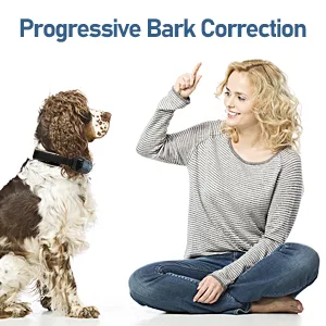 Dog Bark Collar, HenBrook Anti Barking Collar with 5 Adjustable Sensitivity and Intensity Beep Vibration and Optional Shock Function, Rechargeable Smart Bark Collar for Small, Medium & Large Dogs black - bark collar