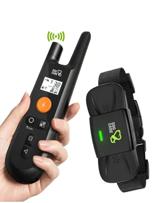 DOG CARE Dog Training Collar for Large Medium Dogs - Dog Shock Collar with Remote, Dog Training Collar with Beep, Vibration, Static Modes, Keypad Lock, 0-99 Adjustable Shock Levels, Long Remote Range Black - Dog training collar