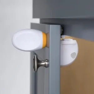Safety 1st Adhesive Magnetic Lock System, 4 Locks And 1 Key - in use