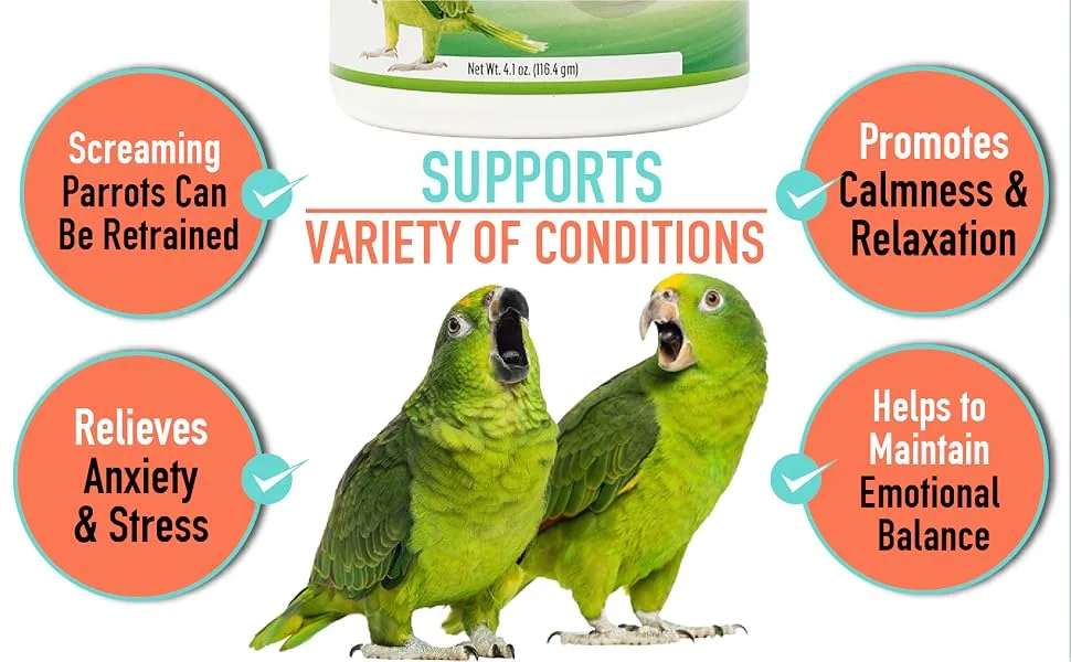 UnRuffledRx Parrot Calming Formula Dietary Supplement for Birds 3 oz. (224 Servings) - product information 9