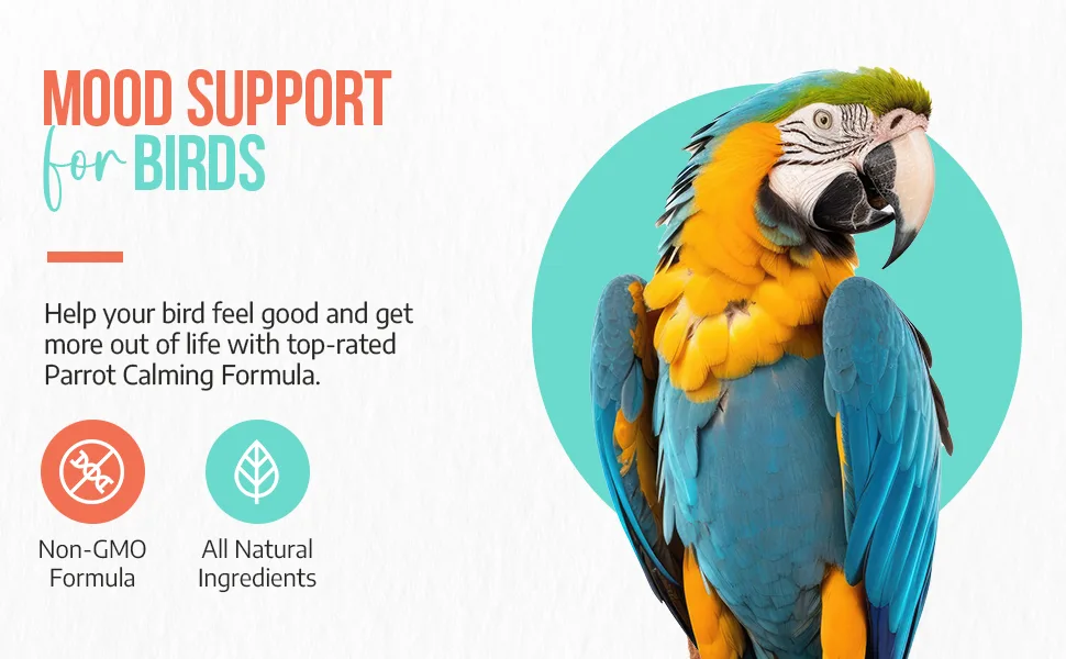 UnRuffledRx Parrot Calming Formula Dietary Supplement for Birds 3 oz. (224 Servings) - Unruffed