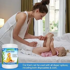Ravel Bamboo Unscented Diaper Liners - 100% Bamboo Disposable Cloth Diaper Inserts, Gently and Soft Biodegradable, Chlorine & Dye and Fragrance Free- 100 Sheets Per Roll, (4PK) 400 - (4 Roll, Bamboo) - diaper sheets