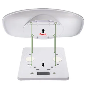 Qulable Digital Small Animals Scale with Tape Measure, Weigh Your Kitten, Rabbit, or Puppy with High Precision, Multi-Function Electronic Scales for Small Dogs Cats Crawl Pet (Pet Scale) White - scale for dog