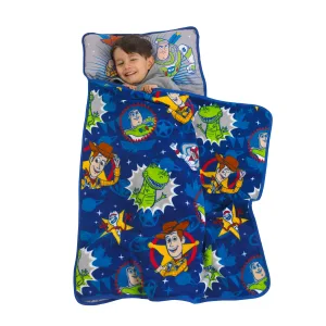 Disney Toddler Nap Mat Blue, Green, Yellow, Grey - image